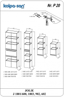 Широкий подвесной шкаф Kolpa San JOLIE (Джоли) 60х180 схема 1