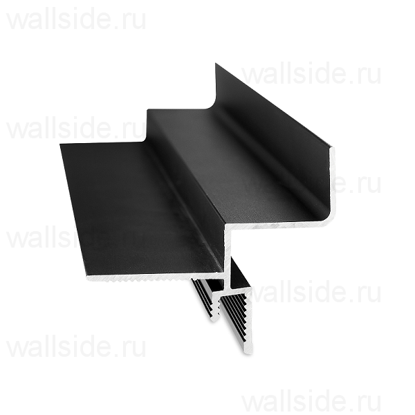 Потолочный теневой профиль Ликорн С-06.2.3 чёрный