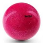Мяч с блестками 15, 16, 17 см VerbaSport розовый