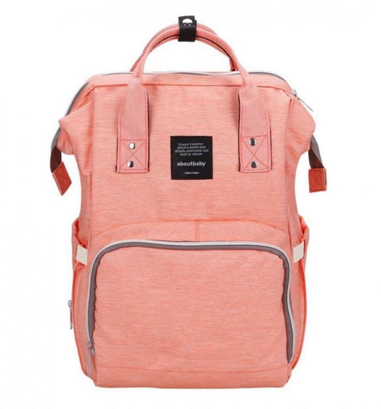 Сумка-Рюкзак Для Мамы Baby Mo (Mummy Bag), Цвет Персиковый