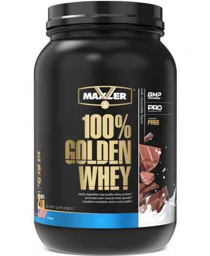 Сывороточный протеин 100% GOLDEN WHEY Pro 2 lb 907 г Maxler