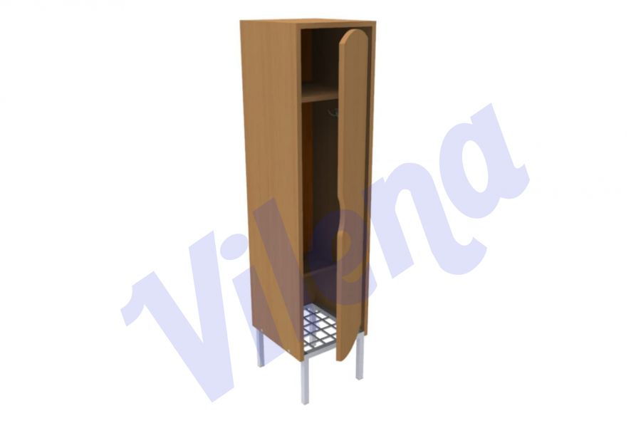 Шкаф 1-секционный с фигурными дверками на металлокаркасе