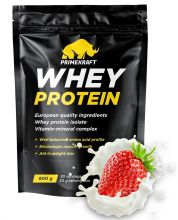 Сывороточный протеин Whey Protein 900 г PRIMEKRAFT Клубничный йогурт