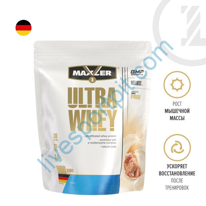 Сывороточный протеин Ultra Whey 900 г Maxler