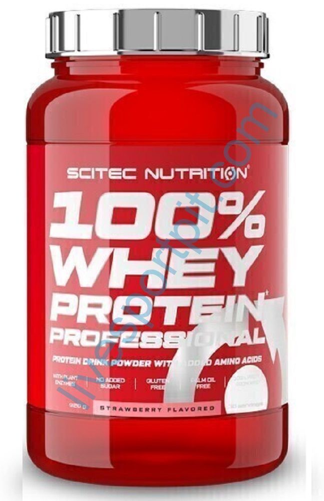 Сывороточный протеин 100% Whey Protein Professional 920 г Scitec Nutrition Клубника