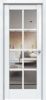 Межкомнатная Дверь Triadoors Царговая Gloss 636 ПО Белый Глянец со Стеклом Зеркало / Триадорс