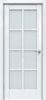 Межкомнатная Дверь Triadoors Царговая Gloss 636 ПО Белый Глянец со Стеклом Сатинат / Триадорс