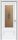 Межкомнатная Дверь Triadoors Царговая Gloss 599 ПО Белый Глянец со Стеклом Сатин Бронза Лак Прозрачный / Триадорс