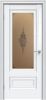 Межкомнатная Дверь Triadoors Царговая Gloss 599 ПО Белый Глянец со Стеклом Сатин Бронза Лак Прозрачный / Триадорс