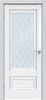 Межкомнатная Дверь Triadoors Царговая Gloss 599 ПО Белый Глянец со Стеклом Ромб / Триадорс