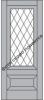 Межкомнатная Дверь Triadoors Царговая Gloss 599 ПО Белый Глянец со Стеклом Сатинат / Триадорс