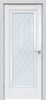 Межкомнатная Дверь Triadoors Царговая Gloss 591 ПО Белый Глянец со Стеклом Ромб / Триадорс