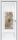 Межкомнатная Дверь Triadoors Царговая Gloss 589 ПО Белый Глянец со Стеклом Кристалл Зеркальная Сетка / Триадорс