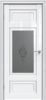 Межкомнатная Дверь Triadoors Царговая Gloss 589 ПО Белый Глянец со Стеклом Сатин Графит Лак Прозрачный / Триадорс