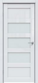 Межкомнатная Дверь Triadoors Царговая Gloss 549 ПО Белый Глянец со Стеклом Сатинат / Триадорс