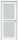 Межкомнатная Дверь Triadoors Царговая Gloss 506 ПО Белый Глянец со Стеклом Сатинат/ Триадорс