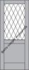 Межкомнатная Дверь Triadoors Царговая Luxury 597 ПО Честер со Стеклом Сатинат / Триадорс