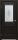 Межкомнатная Дверь Triadoors Царговая Luxury 587 ПО Тёмный Орех со Стеклом Сатин Белый Лак Прозрачный / Триадорс