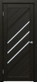 Межкомнатная Дверь Triadoors Царговая Luxury 572 ПО Тёмный Орех со Стеклом Сатинат / Триадорс