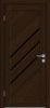 Межкомнатная Дверь Triadoors Царговая Luxury 572 ПО Бренди со Стеклом Лакобель Черный / Триадорс