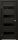 Межкомнатная Дверь Triadoors Царговая Luxury 571 ПО Тёмный Орех со Стеклом Лакобель Черный / Триадорс