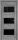 Межкомнатная Дверь Triadoors Царговая Luxury 570 ПО Бриг со Стеклом Лакобель Черный / Триадорс