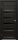 Межкомнатная Дверь Triadoors Царговая Luxury 565 ПО Тёмный Орех со Стеклом Лакобель Черный / Триадорс