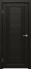Межкомнатная Дверь Triadoors Царговая Luxury 554 ПО Тёмный Орех со Стеклом Лакобель Черный / Триадорс