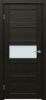 Межкомнатная Дверь Triadoors Царговая Luxury 550 ПО Темный Орех со Стеклом Сатинат / Триадорс