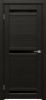 Межкомнатная Дверь Triadoors Царговая Luxury 533 ПО Тёмный Орех со Стеклом Лакобель Чёрный / Триадорс