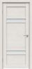 Межкомнатная Дверь Triadoors Царговая Luxury 525 ПО Лиственница Белая со Стеклом Сатинат / Триадорс