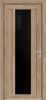 Межкомнатная Дверь Triadoors Царговая Luxury 514 ПО Сафари со Стеклом Лакобель Чёрный / Триадорс