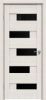 Межкомнатная Дверь Triadoors Царговая Modern 568 ПО Дуб Французский со Стеклом Лакобель Чёрный / Триадорс