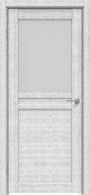 Межкомнатная Дверь Triadoors Царговая Future 504 ПО Дуб Патина Серая со Стеклом Сатинат / Триадорс