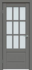 Межкомнатная Дверь Triadoors Царговая Concept 641 ПО Медиум Грей со Стеклом Сатинат / Триадорс
