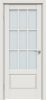 Межкомнатная Дверь Triadoors Царговая Concept 641 ПО Белоснежно Матовая со Стеклом Сатинат / Триадорс