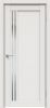 Межкомнатная Дверь Triadoors Царговая Concept 604 ПО Белоснежно Матовая со Стеклом Зеркало / Триадорс