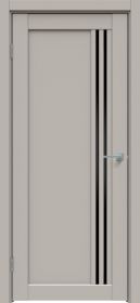 Межкомнатная Дверь Triadoors Царговая Concept 604 ПО Шелл Грей со Стеклом Лакобель Чёрный / Триадорс