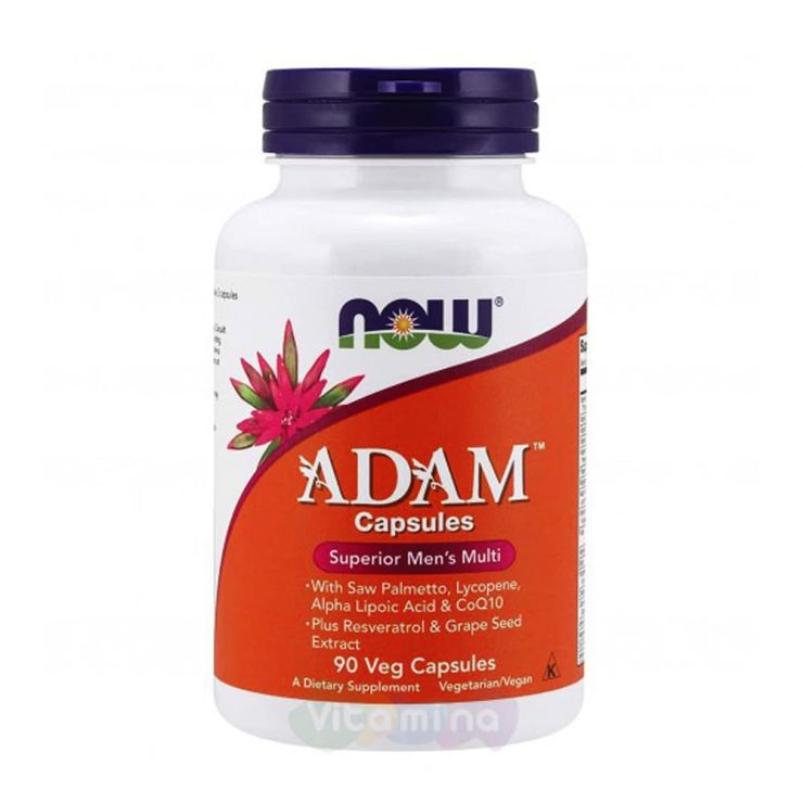 Now Foods Мультивитаминный комплекс для мужчин Адам 90 капс.