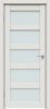 Межкомнатная Дверь Triadoors Царговая Concept 544 ПО Белоснежно Матовая со Стеклом Сатинат / Триадорс