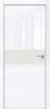 Дверь Каркасно-Щитовая Triadoors Gloss Белый Глянец 707 ПО Без Стекла с Декором Белоснежно-Матовый / Триадорс