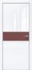 Дверь Каркасно-Щитовая Triadoors Gloss Белый Глянец 707 ПО Без Стекла с Декором Лофт Ред / Триадорс