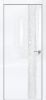 Дверь Каркасно-Щитовая Triadoors Gloss Белый Глянец 703 ПО Без Стекла с Декором Дуб Патина Серый / Триадорс