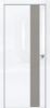 Дверь Каркасно-Щитовая Triadoors Gloss Белый Глянец 703 ПО Без Стекла с Декором Дуб Серена Каменно-Серый / Триадорс