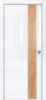 Дверь Каркасно-Щитовая Triadoors Gloss Белый Глянец 703 ПО Без Стекла с Декором Дуб Винчестер Светлый / Триадорс