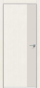 Дверь Каркасно-Щитовая Triadoors Modern Мелинга Белая 708 ПО Без Стекла с Декором Лайт Грей / Триадорс