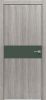 Дверь Каркасно-Щитовая Triadoors Modern Лиственница Серая 707 ПО Без Стекла с Декором Дарк Грин / Триадорс