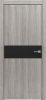 Дверь Каркасно-Щитовая Triadoors Modern Лиственница Серая 707 ПО Без Стекла с Декором Дуб Серена Графит / Триадорс