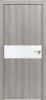Дверь Каркасно-Щитовая Triadoors Modern Лиственница Серая 707 ПО Без Стекла с Декором Белый Глянец / Триадорс