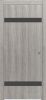 Дверь Каркасно-Щитовая Triadoors Modern Лиственница Серая 704 ПО Без Стекла с Декором Дарк Грей / Триадорс